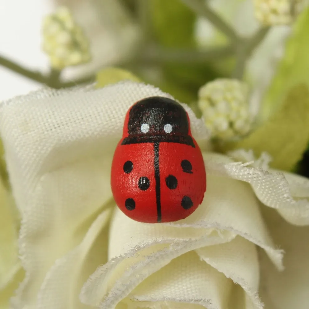 Оптовая продажа 100 шт./лот модель кавайный кабошон Мини Божья коровка Битлз