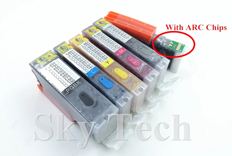 6PK полный чернильный многоразовый картридж для PGI450 CLI451 Костюм canon MG5440 MG5540 MG8740 IX6540