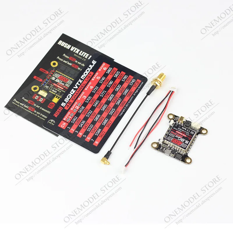 Раш гонки VTX LITE 5 8G 48CH 25 mW/200 mW/600 mW переключаемый av-передатчик RaceBand/lowracing для Flytower RC FPV