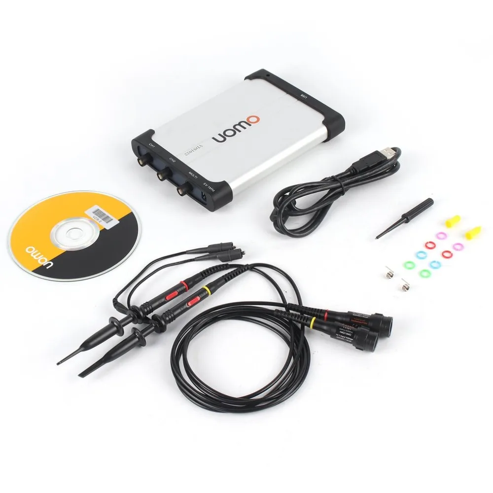 Owon VDS1022 Осциллограф портативный 25 мГц 2 + 1 каналы запись USB хранения генератор