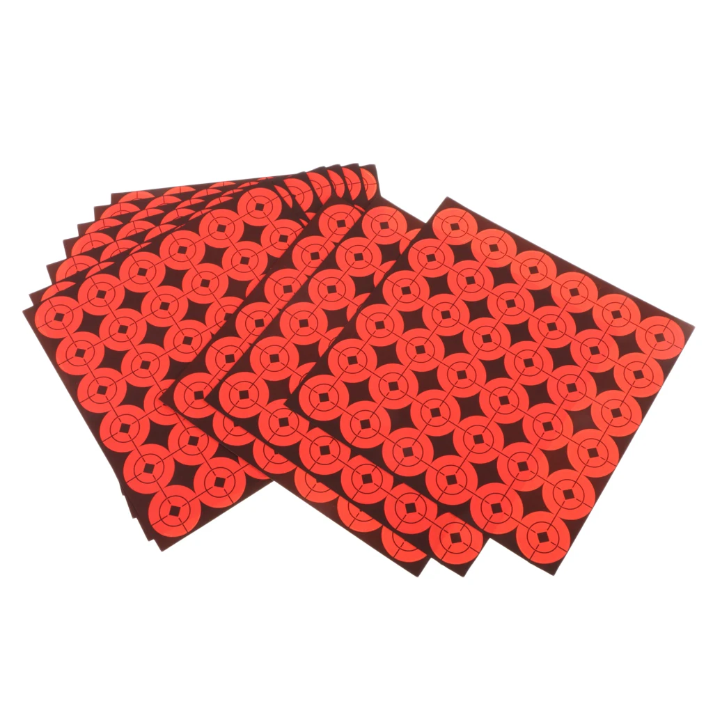 10 Sheets Self Adhesive Reactivity Shooting Targets Paper Stickers Outdoor Hunting Target for Archery Training | Спорт и развлечения