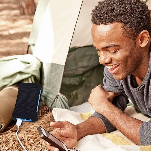 Водонепроницаемый Солнечное Зарядное Устройство 16000 мАч Power Bank Dual USB с