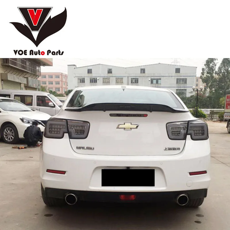 Malibu R style углеродное волокно/FRP спойлер на задний багажник крыло для Chevrolet 2012