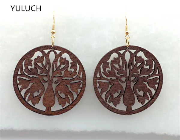 Деревянная серьга ручной работы 2016 | Украшения и аксессуары