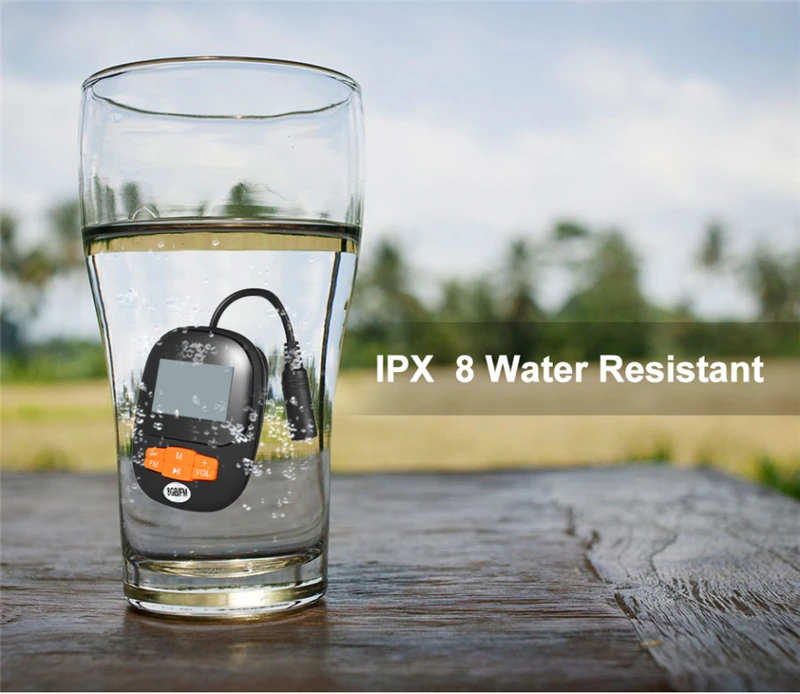 Новинка 2019 4G IPX8 дайвинг плавание MP3 водонепроницаемый плеер наушники для