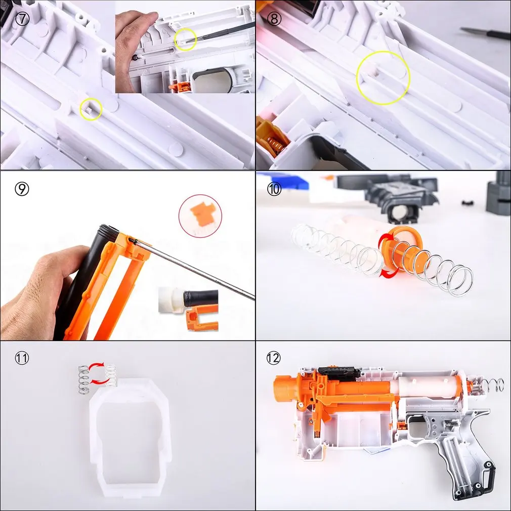 Работник изменение стальная пружина для Nerf N Strike Elite Retaliator 25N 7 кг/9 кг/12 кг детей
