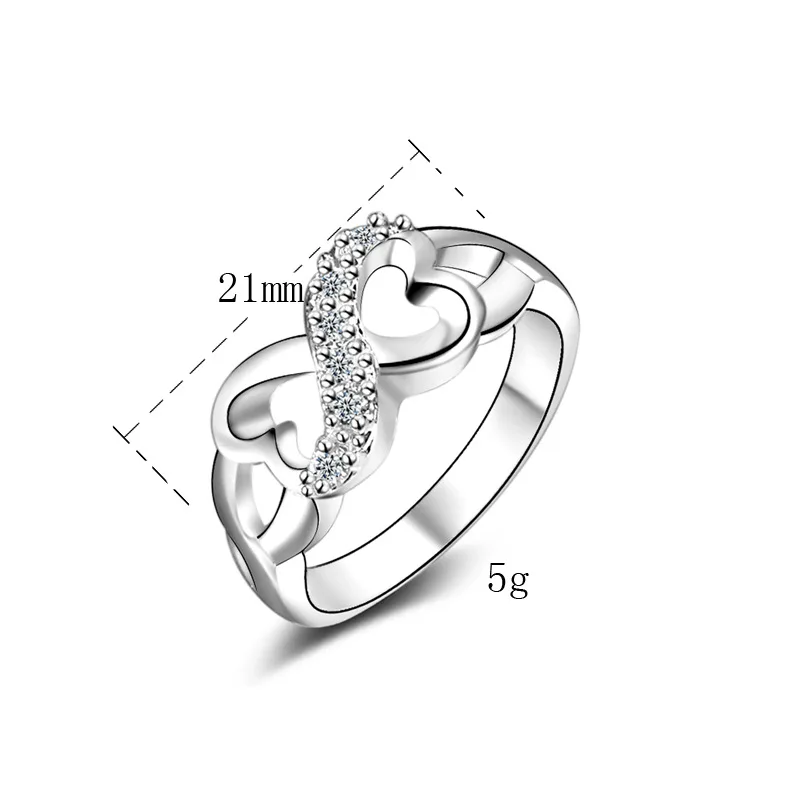 KAMEIER European Bright and charming pure figures rings for women Creative bow shape as party lovely gift | Украшения и