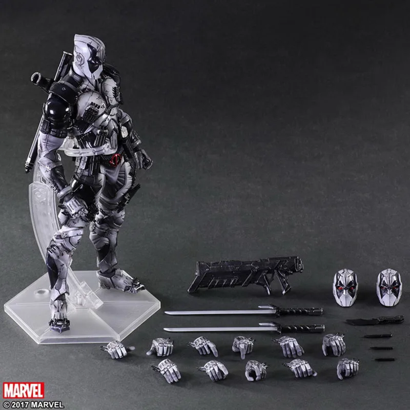 27 см X-men Play Arts Дэдпул супер герой мертвый бассейн ПВХ фигурка модель игрушки кукла