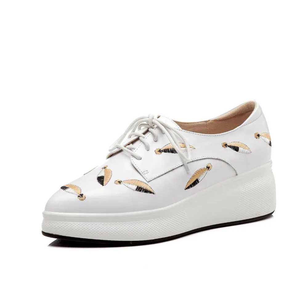 Lenkisen/дышащие кроссовки из натуральной кожи с вышивкой на шнуровке острым носком