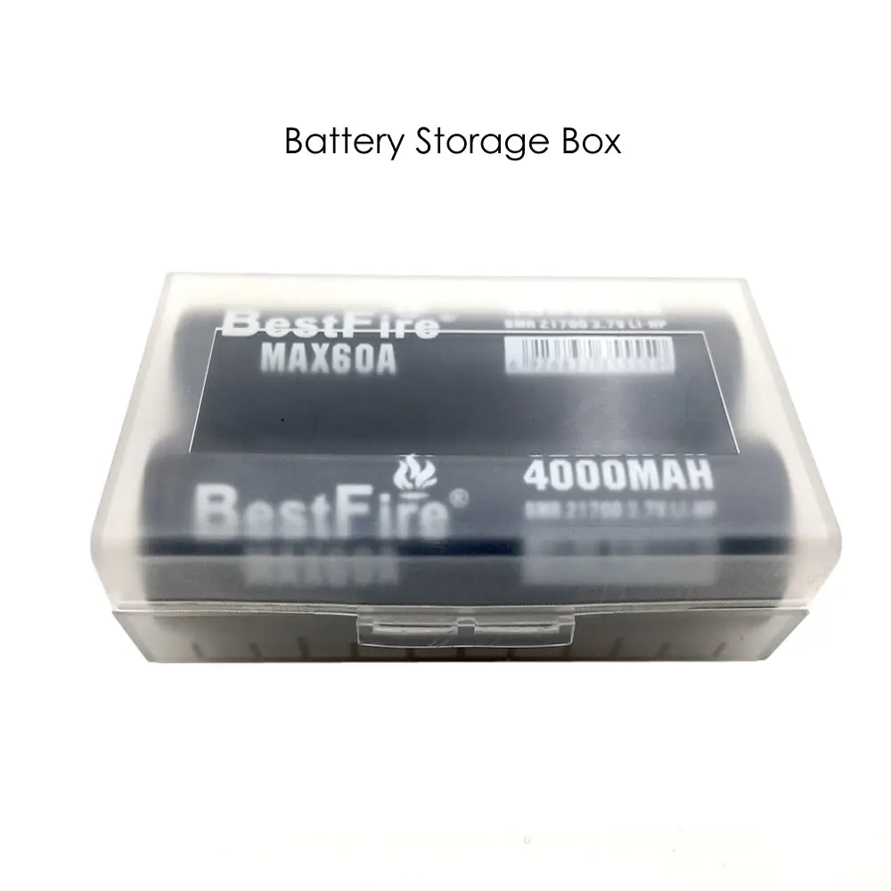 2PCS Bestfire 21700 Battery High Drain 4000mAh 3.7V 60A Rechargeable Li-ion with Storage Box Package for E-Cigarette | Электроника