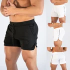 Летние пляжные шорты Muscleguys, мужские, для фитнеса, бодибилдинга, сетчатые, дышащие, быстросохнущие шорты для спортзала, мужские повседневные бегуны, Короткие штаны