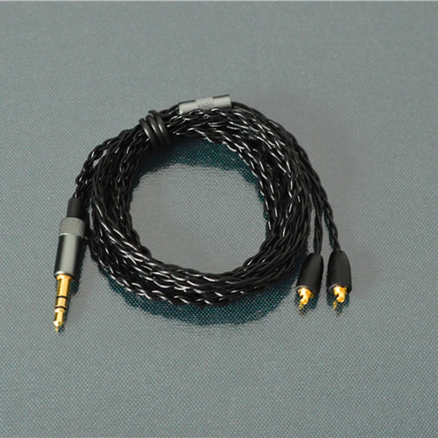 MMCX кабель для наушников Shure SE215 SE315 SE425 SE846 замена 120 ядер одиночный Кристалл медный