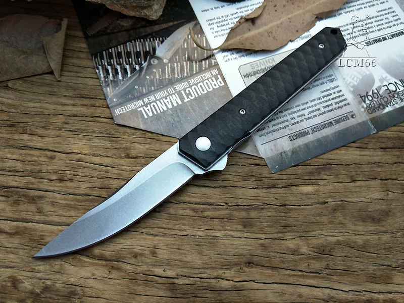 LCM66 тактический складной нож холодной G10 Ручка стали Кемпинг Открытый выживания ножи охотничьи инструменты очень острые - Цвет: black