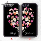 Maifengge сочетающиеся с сердцем парные чехлы для телефонов лучшие друзья для iPhone 11 12 Pro X XR XS MAX 5 6 7 8 Plus samsung s7 s8 s9 s10 8