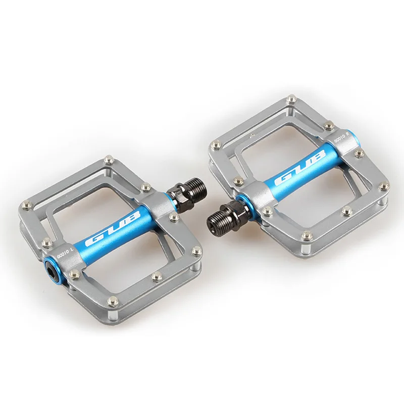 GUB GC-010 DU герметичный подшипник велосипедные педали 305 г 3 цвета алюминиевый сплав платформа 9/1" CR-MO педаль детали велосипеда - Цвет: Blue  Grey