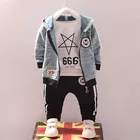 Эксклюзивная одежда для маленьких мальчиков; Платье с капюшоном для мальчиков; Осенний костюм джентльмена; Детская спортивная одежда для мальчиков; Осенняя школьная одежда; От 1 до 5 лет