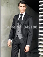 new arrival one button black groom tuxedos peak lapel best man groomsmen men wedding suits bridegroom jacketpantsvesttie