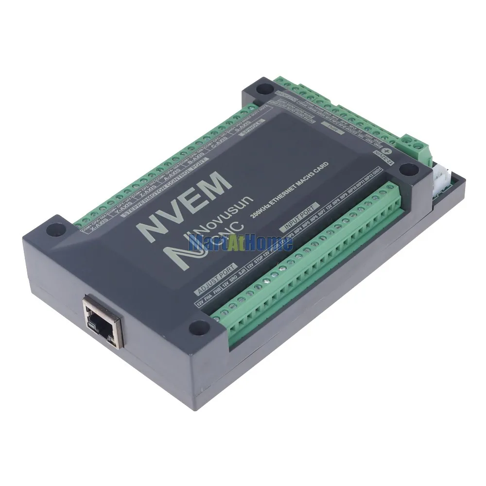 NVEM3 V2 CNC 3 Axs 200KHZ Ethernet MACH3 карта управления движением для серводвигателя шагового