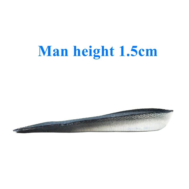 Man height 1.5cm EID силиконовый гель ортопедический спасибо за заднюю панель пятки чашки для Calcaneal боли уход за здоровьем ног Поддержка 1,5/2,5/3,5 см пятки - Цвет: Man height 1.5cm