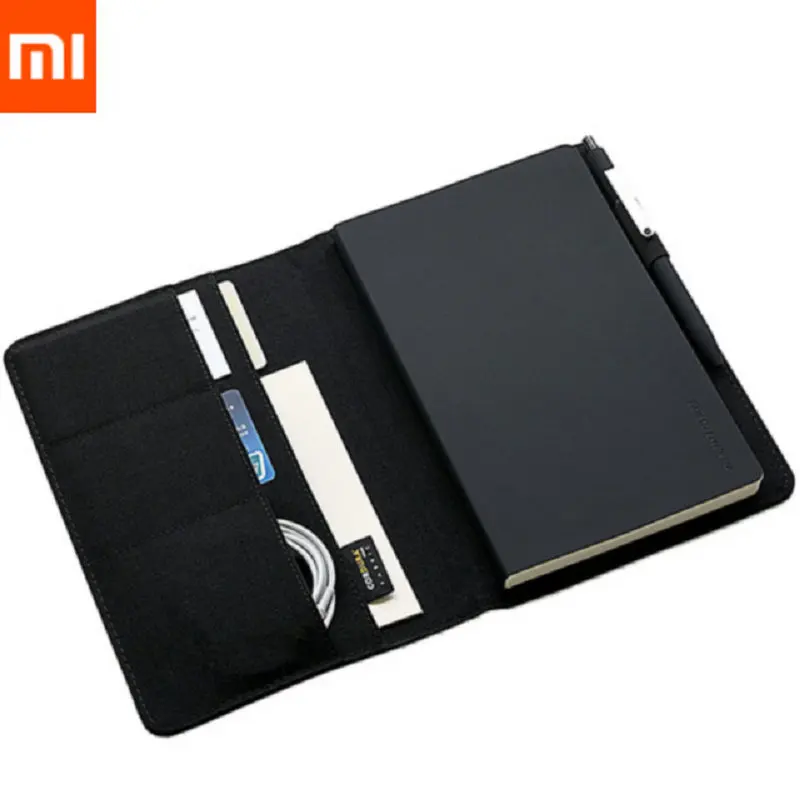 Mijia Xiaomi Кожа PU Kaco благородная бумажная сумка для ноутбука слот для карт книга для офиса путешествия встречи ребенка Mijia ноутбук