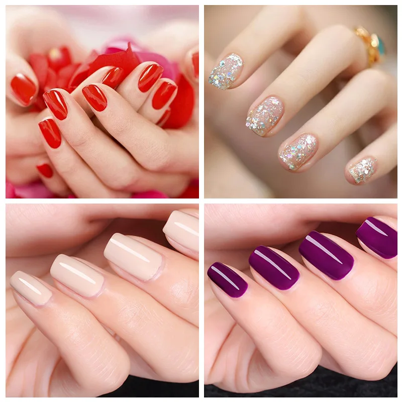 Ellwings 29 цветов УФ гель для ногтей лак с блестками цветной Ногтей Стойкий