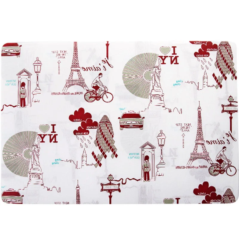 Geekinstyle 5Pcs Placemat fashion pvc dining table mat disc pads bowl pad coasters waterproof cloth slip-resistant |