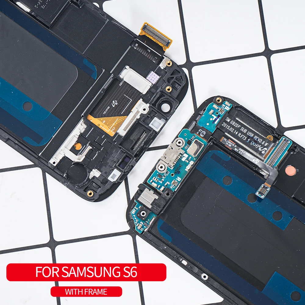 Super AMOLED For SAMSUNG GALAXY S6 LCD Display Touch Screen Digitizer Assembly Replacement G920F G920A Samsung | Мобильные телефоны