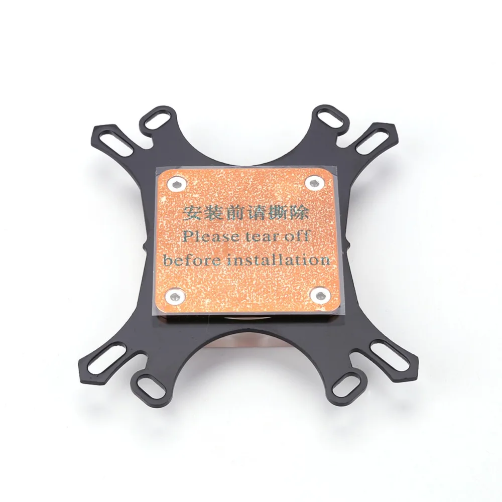 Водяной блок для процессора с прозрачным водяным блоком медное основание кулер