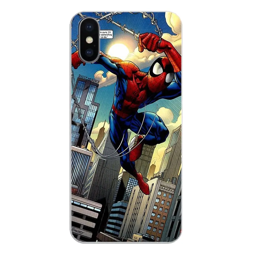 Для LG G7 Q6 Q7 Q8 Q9 V30 X Мощность 2 3 чехол для OnePlus 3t 5 T 6 комиксы Человек-паук Мстители