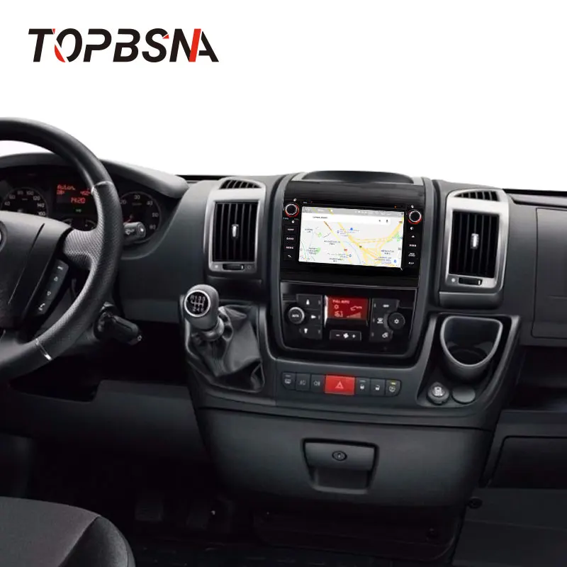Автомобильный DVD-плеер TOPBSNA 1 Din Android 10 для Fiat Ducato 2008-2015 CITROEN Jumper PEUGEOT Boxer GPS Navi