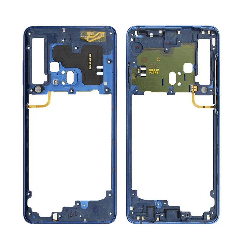 Netcosy для samsung Galaxy A9S A9200 Ближний плиты чехол Средний запасная рама оправа часть для A9S A9200 - Цвет: Blue
