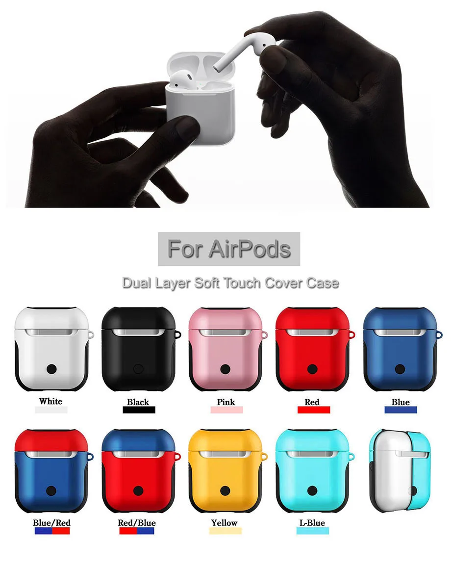 Чехол Caletop для Airpods i12 i10 TWS силиконовый чехол антидетонационный глянцевый защитный чехол для Apple Airpod Air Pods беспроводной зарядки