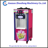 commercial soft ice cream maker three flavors icecream machine 220v professional yogurt machines