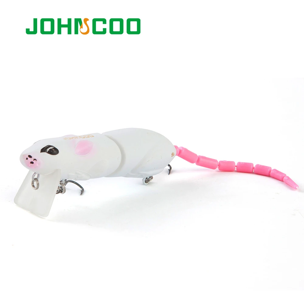 JOHNCOO 2 сегментов искуственные рыболовные приманки для рыбалки Пластик Мышь