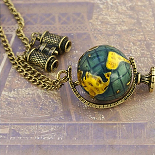 Горячее предложение Уникальные ретро Винтаж бронза Цветной Глобусы телескоп