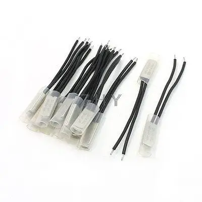 12pcs 115C Bimetal Thermal Thermostat Temperature Control Switch N/C 250V 5A | Обустройство дома