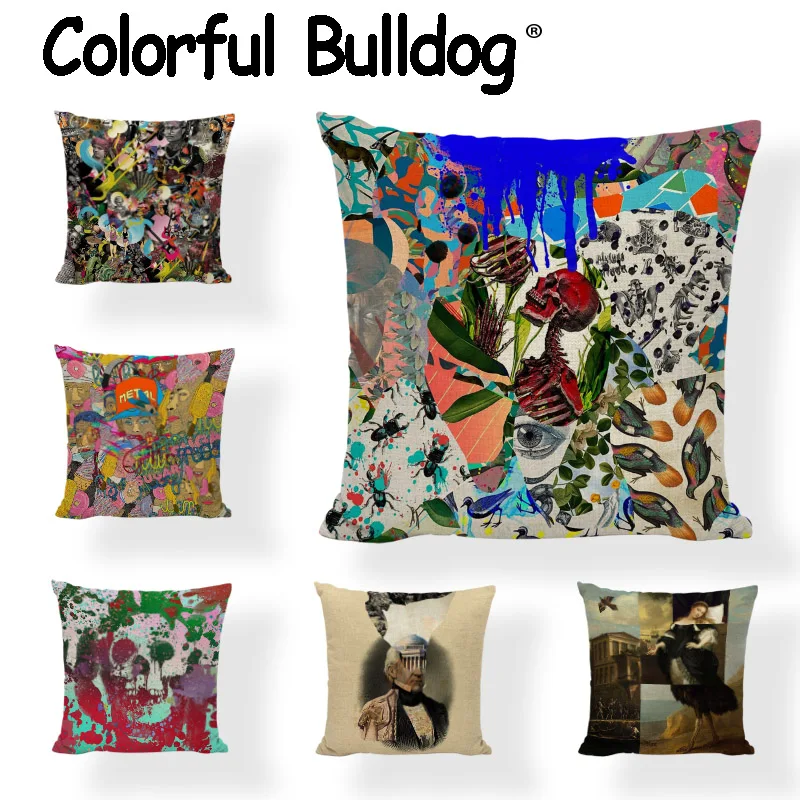 Красочная наклейка в мексиканском стиле зеленое растение 43*43 см | Дом и сад