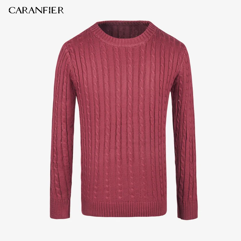 CARANFIER 4 шт брендовый свитер мужской модный вязаный пуловер с длинным рукавом