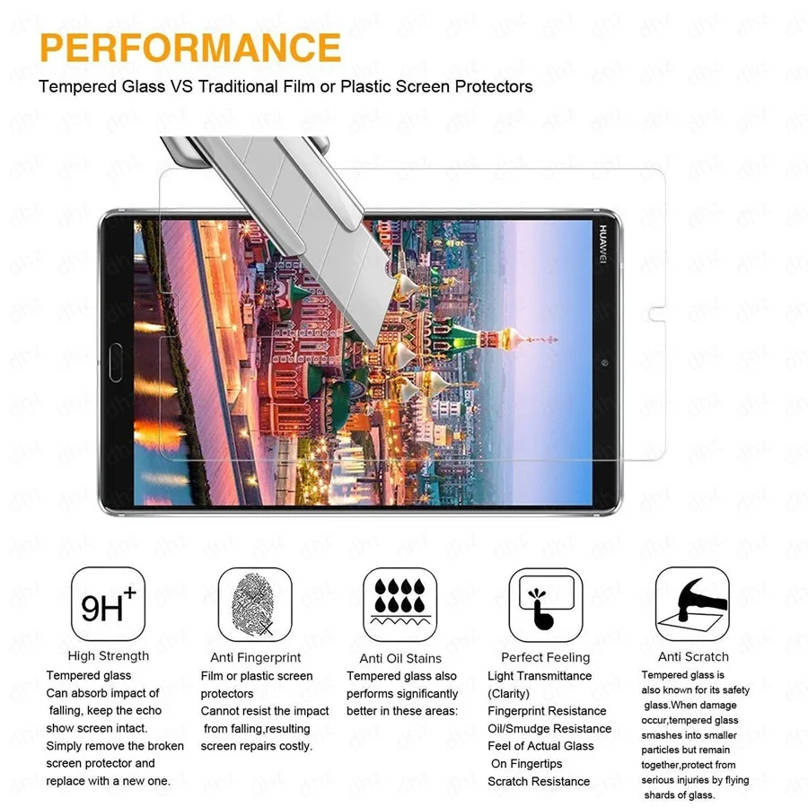 2 шт закаленное стекло для Samsung Galaxy Tab Active2 8," T390 T395 протектор экрана, 9 твердость HD против царапин без пузырьков