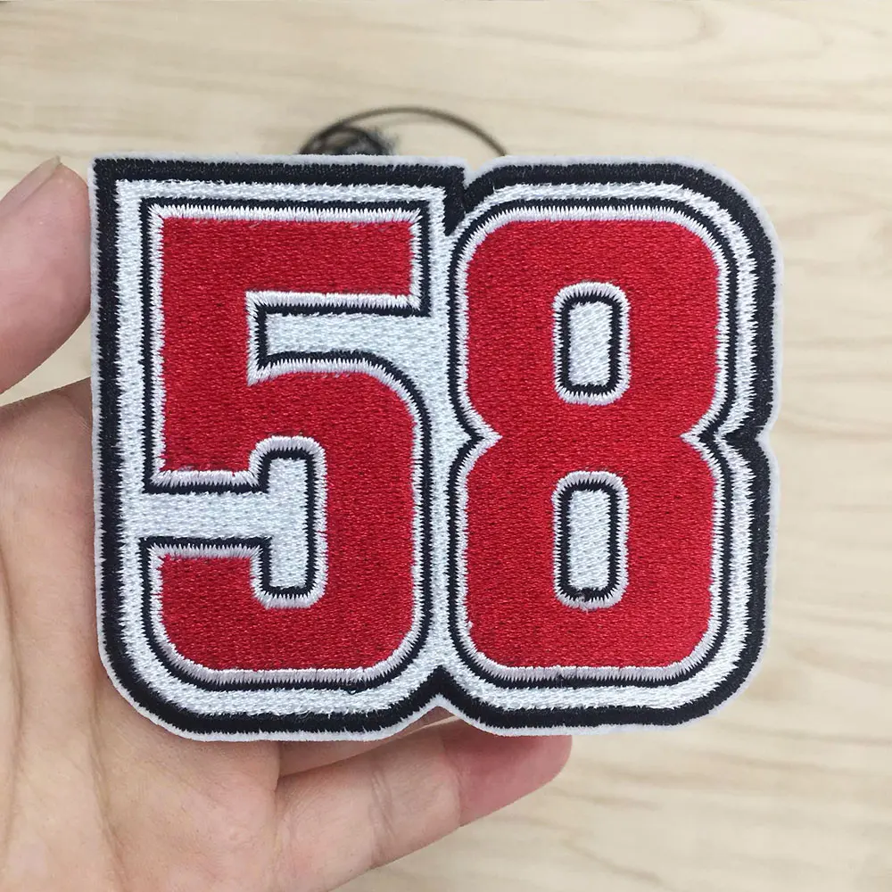Нашивки из ткани с 58 цифрами нашивки вышитой аппликацией наклейки для одежды