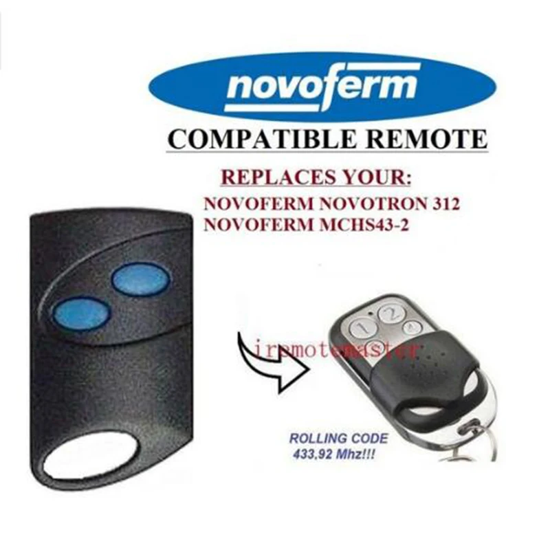 5 шт. для NOVOFERM NOVOTRON 312 MCHS43-2 433 92 МГц пульт дистанционного управления высшего
