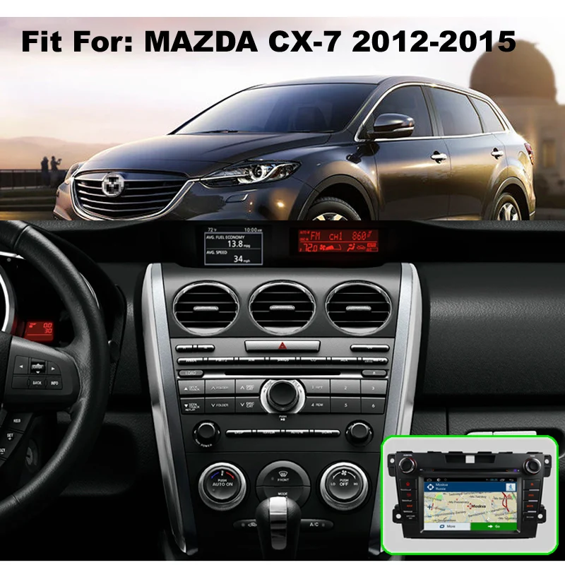 GreenYi 4G ram Android 9 0 автомобильный DVD для Mazda CX 7 CX7 2012 2013 Восьмиядерный 32G rom радио gps