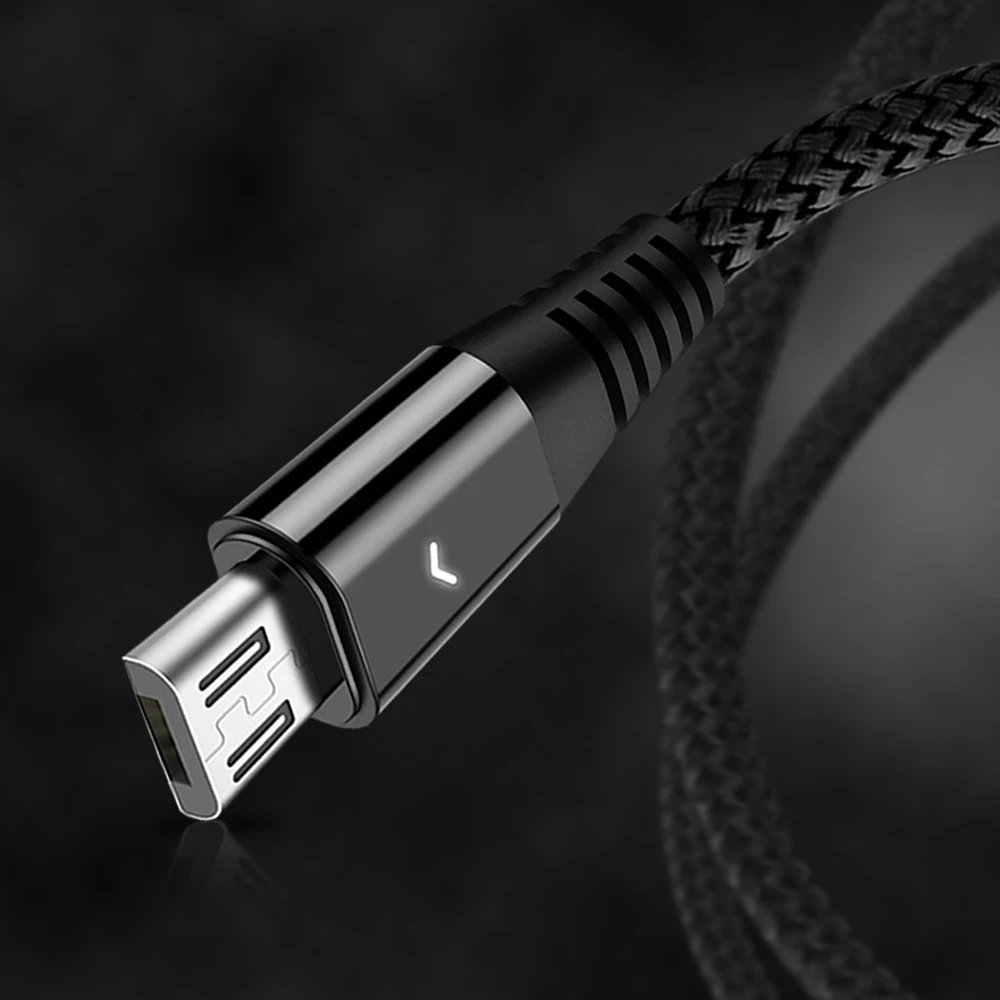 Кабель Micro USB OLAF зарядный кабель со светодиодной подсветкой для Samsung S7 Xiaomi Redmi 4X Note 4