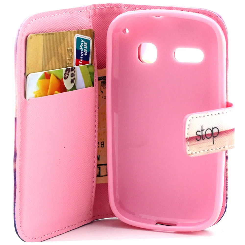 Luxury printing color leather Flip Case For Alcatel One Touch Pop C3 OT 4033D ot4033d cover |