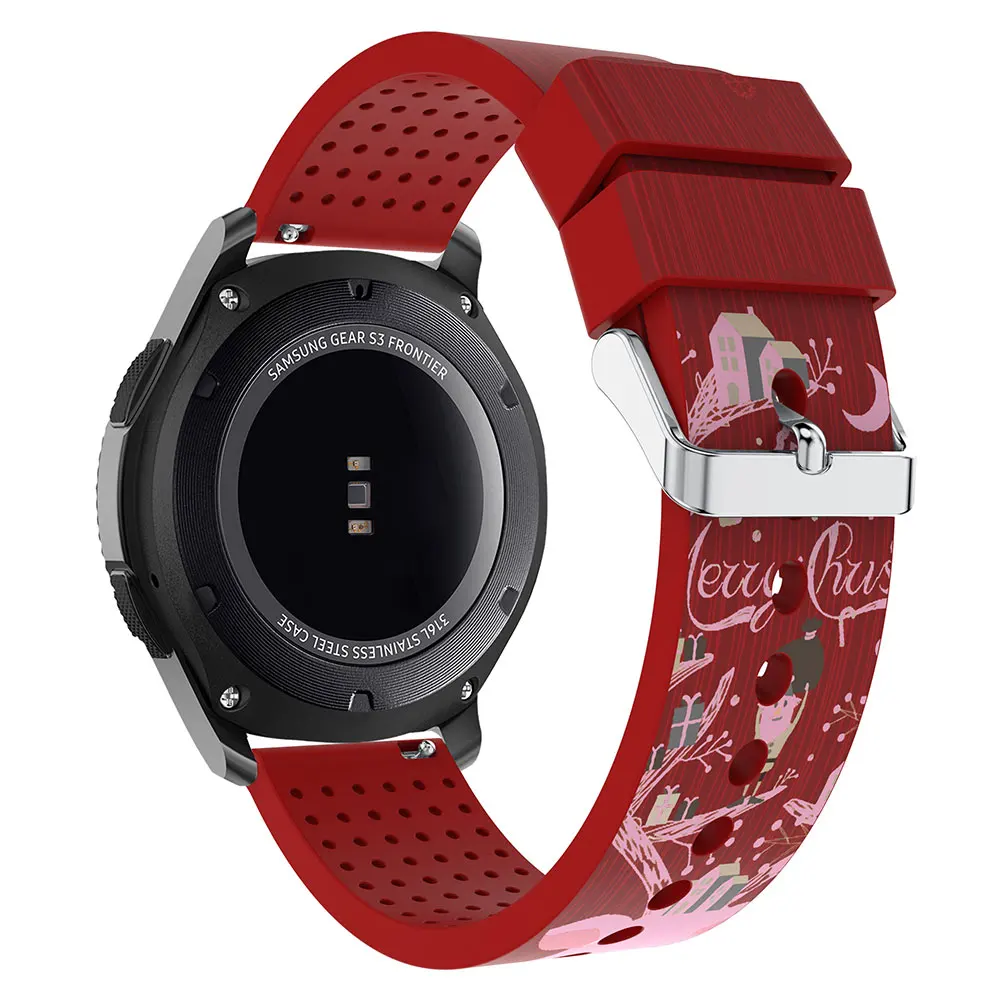 Santa Claus Модный силиконовый ремешок для часов HUAWEI Watch GT Sport запасной браслет ремешок для Xiaomi Huami Amazfit 2/2 S - Цвет ремешка: Santa Claus