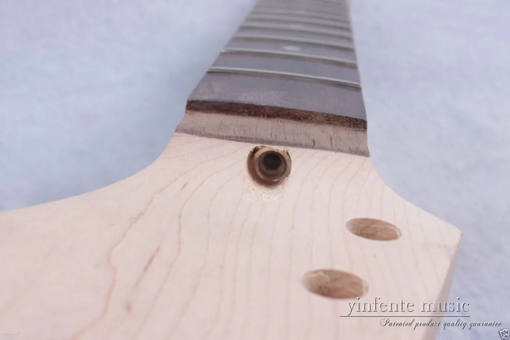 Гриф для электрогитары клен 24 лада 25 5 дюйма анкерный стержень с розовым грифом 1