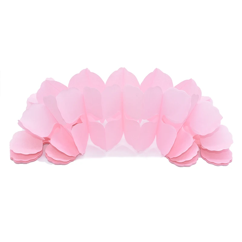 baby pink 3D 3,6 м красочная четырехлистная бумага в виде клевера цветочные гирлянды для свадьбы, дня рождения, фотографии фоновое украшение - Цвет: baby pink
