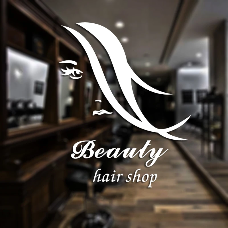 Наклейка для парикмахерской наклейка салона красоты сексуальной девушки