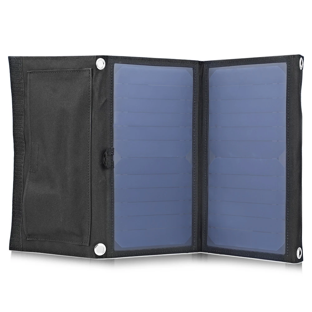 Gbtiger 14 Вт 5 В Dual USB солнечной зарядки Панель складной sunpower Зарядное устройство для