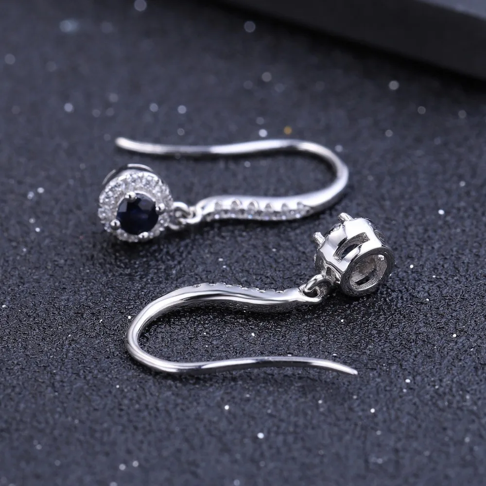 Женские Балетные серьги GEM'S серьги-подвески из серебра 925 пробы с натуральным